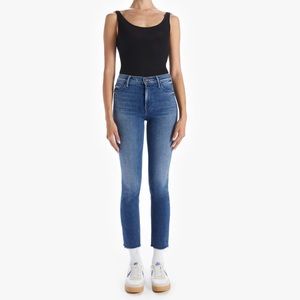 MOTHER jeans - Mid Rise Dazzler Crop Fray